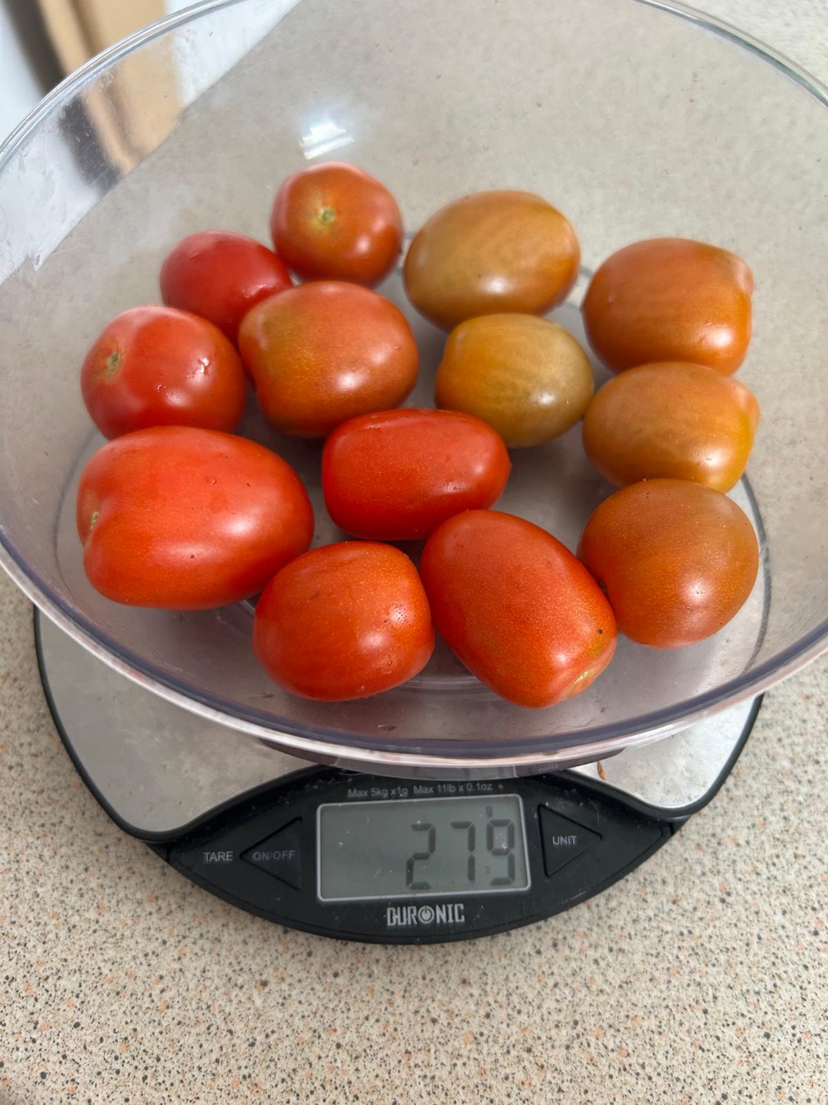 Seasonal salad harvest